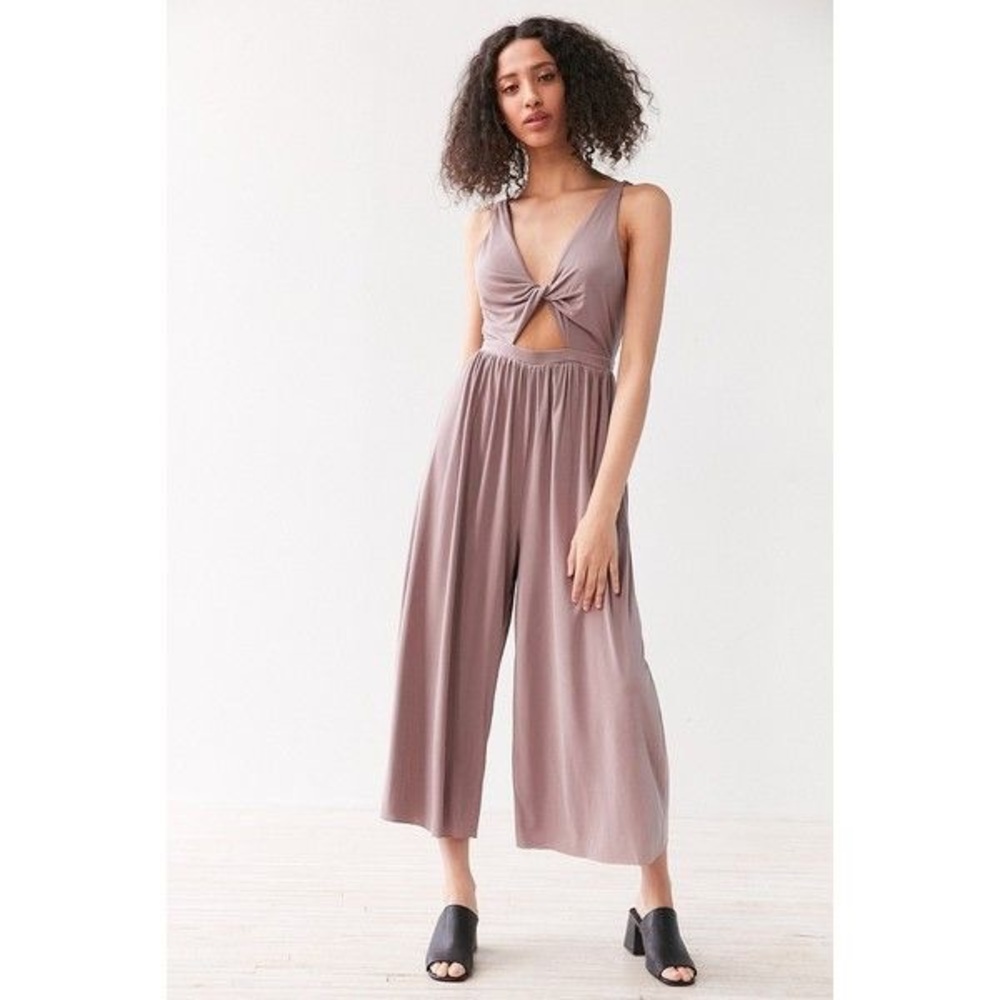 silence + noise mauve jumpsuit